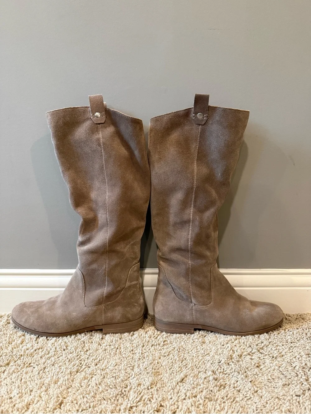 Sole Society Taupe Suede Over-the-Knee Boots